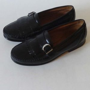 Bass Men's Black Leather Loafer - Size 10 W